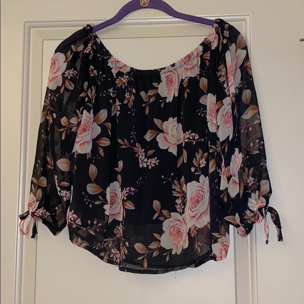 American Eagle Floral Long Sleeve Small - Picture 1 of 4